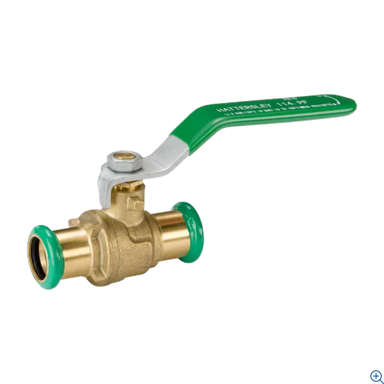 Hattersley Fig 114.PF PN16 Integral Ended Press Fit Ball Valve