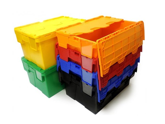 Plastic Lidded Storage Boxes with Secure Stackable Design in Lancashire