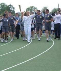 Olympic Torch laps Blakedown Track