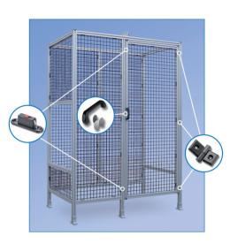 Construction with aluminium profiles made easy with accessories from FDB Panel Fittings