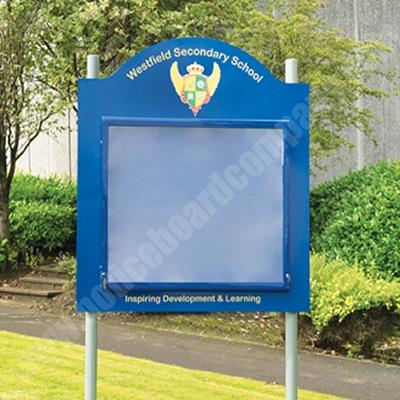 Post Mounted External Weathershield Notice Board