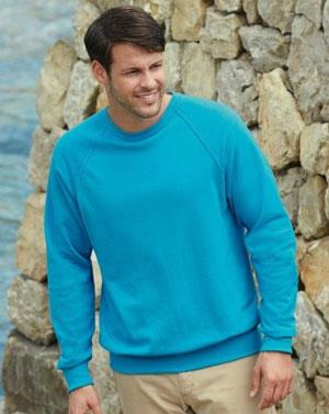 62138 Fruit of the Loom Lightweight Raglan Sweatshirt
