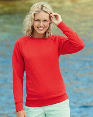 62146 Lady-Fit Lightweight Raglan Sweat.