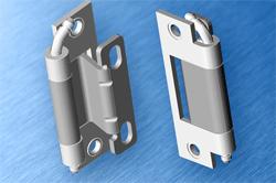 EMKA 120&deg; hinge for larger door returns &minus; also in stainless steel