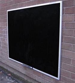 External Flat Framed Chalk Notice Board