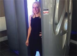 New installation of Aurora sunbed and changing room from Sun and Health International ltd