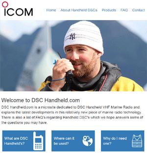 New DSC Handheld Website from Icom