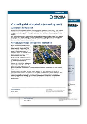 Controlling the risk of explosions caused by dust: new case study