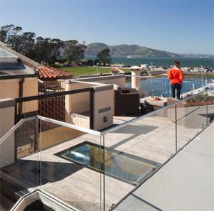 Walk-on rooflights installed in breathtaking San Francisco roof terrace