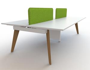 Stylish new wooden leg bench desking available from Office Design Works.
