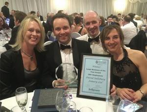 Celebrating our Sedgemoor Business Excellence Award!