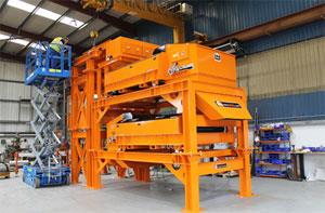 Six metre double-stacked Eddy Current Separator Module supplied to St. Margarets Recycling for complete metal recovery