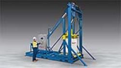 Flexicon Ultra-Heavy-Duty Bulk Bag Filler with Integral Conveyor