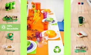 100% recyclable tableware, Harfield Components