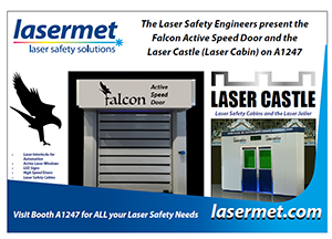Falcon Active Speed Door with Active Laser Guards at Fabtech