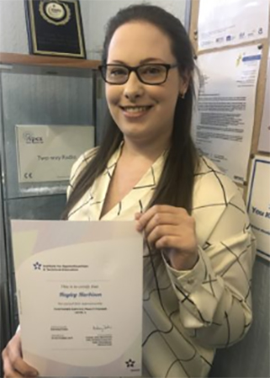 Hayley Passes with Flying Colours