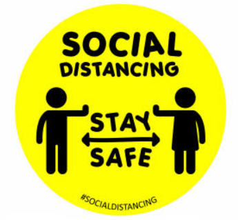 Social Distancing, Floor Stickers, Customark