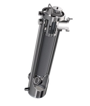 A true hygienic basket strainer