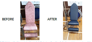 Plinth Re-upholstery Service