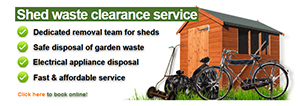 Shed waste clearance service