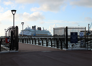 Security gates for Dover pier
