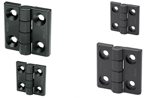Elesa new CFMX hinges in high strength Supertechnopolymer