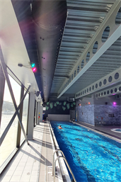 Prihoda fabric ducts for swimming pool ventilation