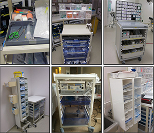 Plastic Storage Units for Hospitals