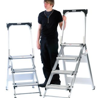 Aluminium Sloping Folding Leader Steps, Ossett Storage Systems