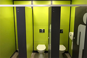 Guide to toilet cubicle sizes