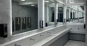 How to layout office toilets