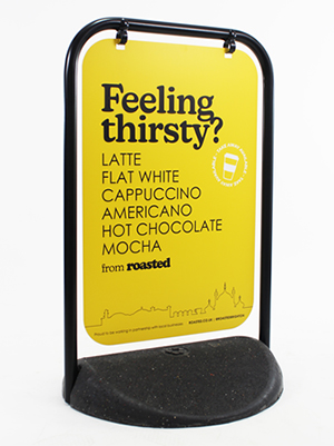 Swinger pavement signs