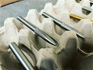 premium pen components produced on CNC equipment