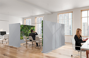 The Foliascreen &minus; A brand new green wall partition and privacy screen