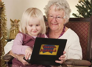 Talking photo albums at the memory technology library