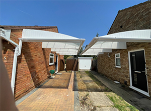 Cantileber carports & canopies - No posts required!