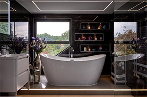 Luxury bathroom case study features Hyperion Tiles