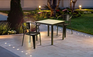 Durban Indoor and Outdoor Ceramic Four Person Metal Table CODE: 44468