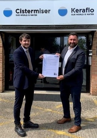 Cistermiser is awarded Kiwa UK Regulation 4 certification for its Easyflush EVO toilet flushing valve