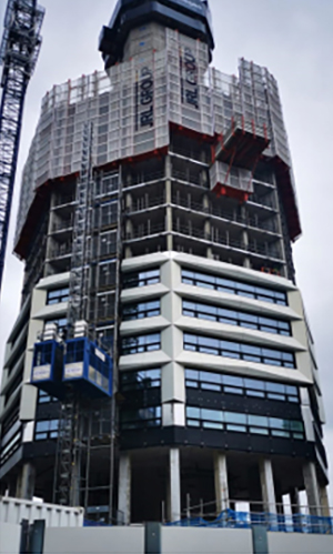 Unique High Rise Octagon Has 13000m&sup2; Protectapeel Glass Protection