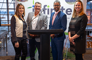 Infinite celebrates the completion of its energy centre project at the Senedd