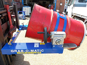 Hiring forklift drum handling equipment 