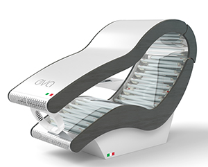 Launching the EVA Hybrid sunbed.