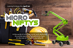 Introducing "MicroNiftys" from Niftylift - Powered by Pym Particles! 