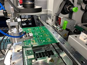 Track printed circuit boards throughout production