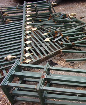 Wrought Iron Gate Overthrows