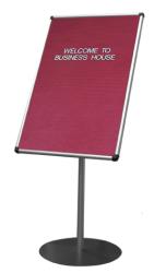 Grooved Felt Scribe Rounded Free Standing Welcome Board 