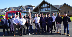 MAWW Fire and Rescue service visit Kensington Court to view exemplary improvements.