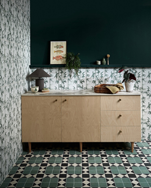 Going gorgeously green with designer tiles