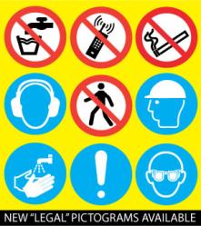 Competitive Safety Signs with New Pictograms